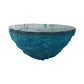 Resin Coffee or End Table Contemporary Round Top with Solid Base 35.4"L x 35.4"W x 17.7"H Blue Clearhalo 'Coffee & Accent Tables' 'Coffee Tables' 'coffee_tables' 'furn' 'furn_coffee_tables' 'Furniture' 'Living Room Furniture' 7730372