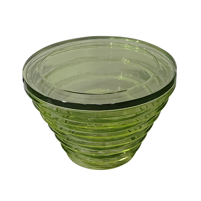 Resin Coffee or End Table Contemporary Round Top with Solid Base 24"L x 24"W x 16"H Light Yellow Clearhalo 'Coffee & Accent Tables' 'Coffee Tables' 'coffee_tables' 'furn' 'furn_coffee_tables' 'Furniture' 'Living Room Furniture' 7730374
