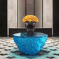 Resin Coffee or End Table Contemporary Round Top with Solid Base Clearhalo 'Coffee & Accent Tables' 'Coffee Tables' 'coffee_tables' 'furn' 'furn_coffee_tables' 'Furniture' 'Living Room Furniture' 7730381