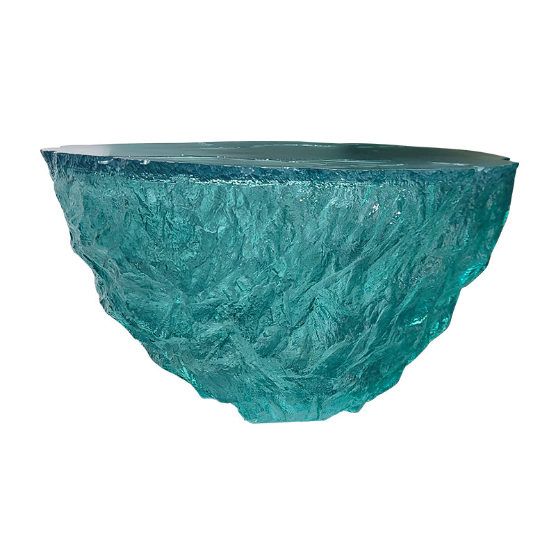 Resin Coffee or End Table Contemporary Round Top with Solid Base 28"L x 28"W x 16"H Green Clearhalo 'Coffee & Accent Tables' 'Coffee Tables' 'coffee_tables' 'furn' 'furn_coffee_tables' 'Furniture' 'Living Room Furniture' 7730384