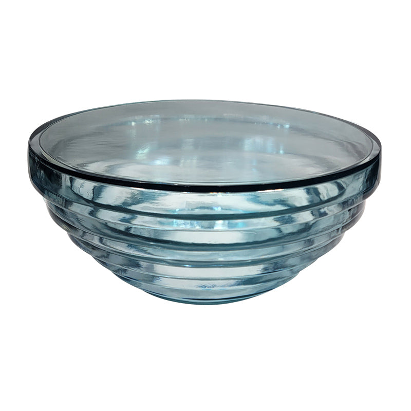 Resin Coffee or End Table Contemporary Round Top with Solid Base 35.5"L x 35.5"W x 17"H Light Blue-Clear Clearhalo 'Coffee & Accent Tables' 'Coffee Tables' 'coffee_tables' 'furn' 'furn_coffee_tables' 'Furniture' 'Living Room Furniture' 7730386