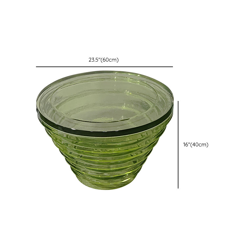 Resin Coffee or End Table Contemporary Round Top with Solid Base Clearhalo 'Coffee & Accent Tables' 'Coffee Tables' 'coffee_tables' 'furn' 'furn_coffee_tables' 'Furniture' 'Living Room Furniture' 7730391