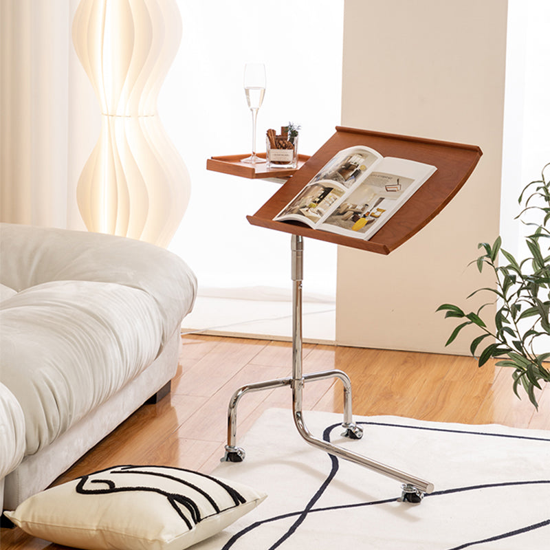 Adjustable Coffee Cocktail Table for Living Room with Metal Base Clearhalo 'Coffee & Accent Tables' 'Coffee Tables' 'coffee_tables' 'furn' 'furn_coffee_tables' 'Furniture' 'Living Room Furniture' 7730613