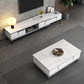 Modern Coffee Cocktail Table 4 Legs Base with 2 Storage Drawers