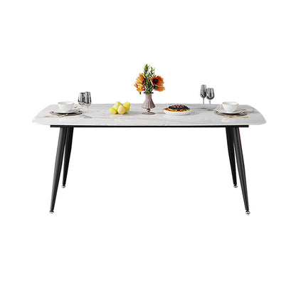 Modern Rectangular Dining Table Stone Top Tabletop for Dining Room Without Chairs Clearhalo 'Dining Tables & Seating' 'Dining Tables' 'dining_table' 'furn' 'furn_dining_table' 'Furniture' 'Kitchen & Dining Furniture' 7732793