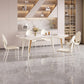 Contemporary White Rectangular Stone Dining Table for Dining Room Clearhalo 'Dining Tables & Seating' 'Dining Tables' 'dining_table' 'furn' 'furn_dining_table' 'Furniture' 'Kitchen & Dining Furniture' 7732844