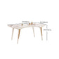Contemporary White Rectangular Stone Dining Table for Dining Room Clearhalo 'Dining Tables & Seating' 'Dining Tables' 'dining_table' 'furn' 'furn_dining_table' 'Furniture' 'Kitchen & Dining Furniture' 7732849