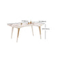 Contemporary White Rectangular Stone Dining Table for Dining Room Clearhalo 'Dining Tables & Seating' 'Dining Tables' 'dining_table' 'furn' 'furn_dining_table' 'Furniture' 'Kitchen & Dining Furniture' 7732850
