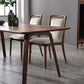 Contemporary Dark Brown Rectangular Wooden Dining Table with 4 Foot Clearhalo 'Dining Tables & Seating' 'Dining Tables' 'dining_table' 'furn' 'furn_dining_table' 'Furniture' 'Kitchen & Dining Furniture' 7732860