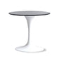 Modern Round Dining Table Faux Marble Tabletop for 2 Persons