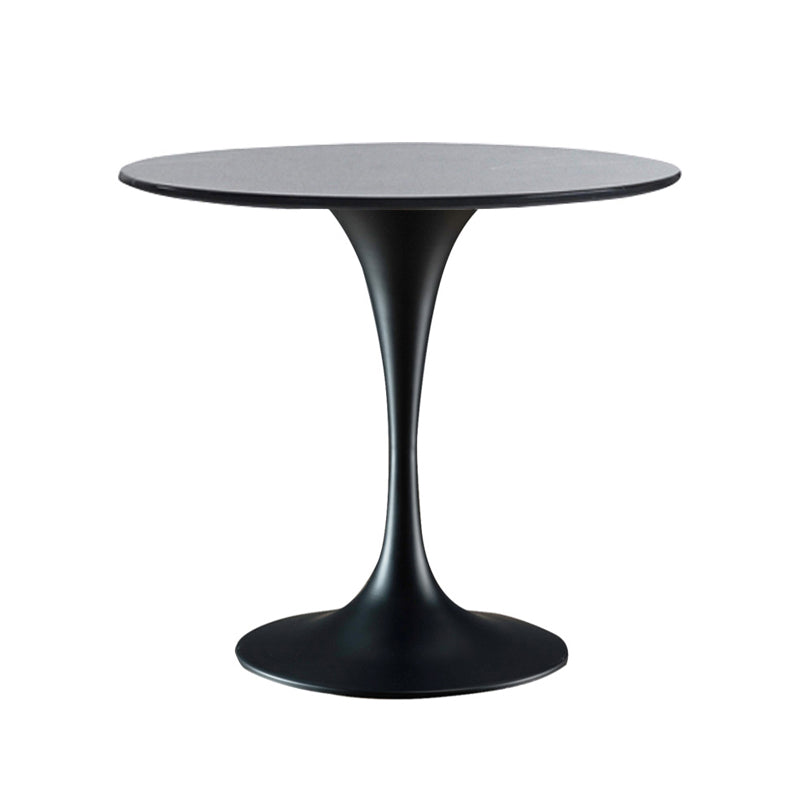 Modern Round Dining Table Faux Marble Tabletop for 2 Persons