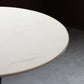 Modern Round Dining Table Faux Marble Tabletop for 2 Persons