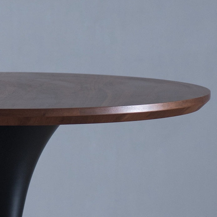 Modern Round Wood Tabletop Metal Tulip Base Dining Table for Dining Room