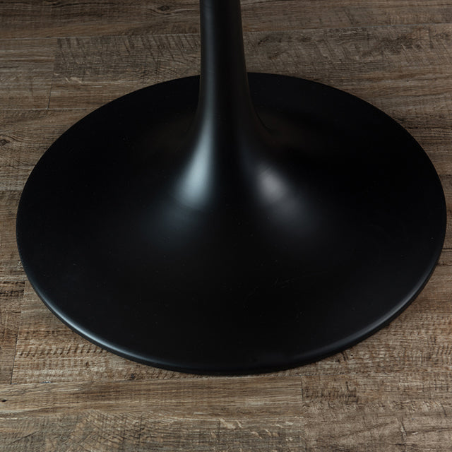 Modern Round Wood Tabletop Metal Tulip Base Dining Table for Dining Room