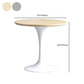 Modern Round Wood Tabletop Metal Tulip Base Dining Table for Dining Room