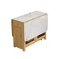 Table à manger rectangulaire en pierre, pliable, pour salle à manger