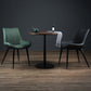 Round Dining Table Modern Wood Tabletop with Metal Pedestal Base