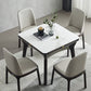 Modern Extendable Stone Drop Leaf Folding Square Dining Table for Dining Room Clearhalo 'Dining Tables & Seating' 'Dining Tables' 'dining_table' 'furn' 'furn_dining_table' 'Furniture' 'Kitchen & Dining Furniture' 7732980