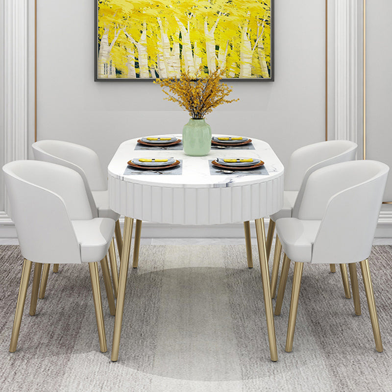 4/5 pièces OVAL BLANC STONE EN SIGNE SEAU POUR LA MAISON pour la maison