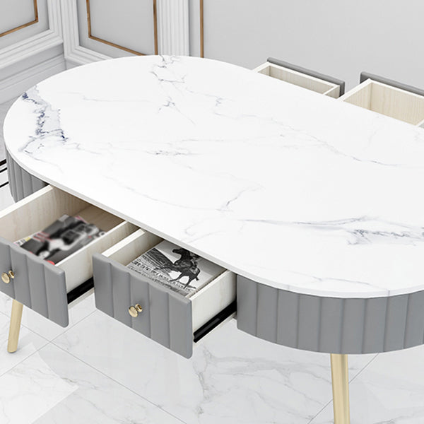 4/5 pièces OVAL BLANC STONE EN SIGNE SEAU POUR LA MAISON pour la maison