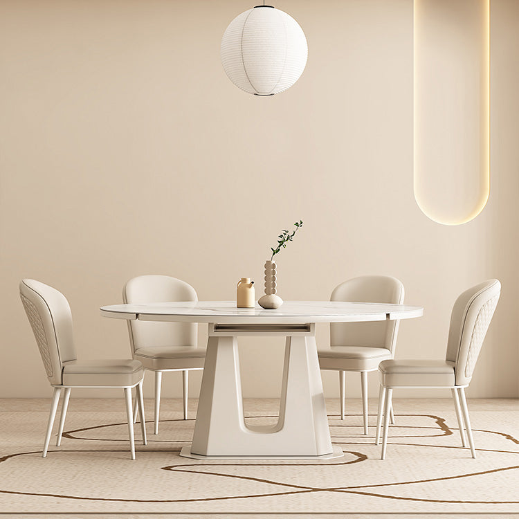 5/7/9/11ホームのための焼結石トップホワイトラウンドダイニングセット