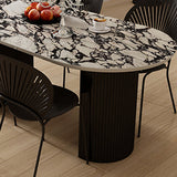 1/4/5断食石のトップ木製ベースダイニングセット