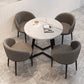 5 Piece Round Shape Contemporary Dining Room Chair and Table Set