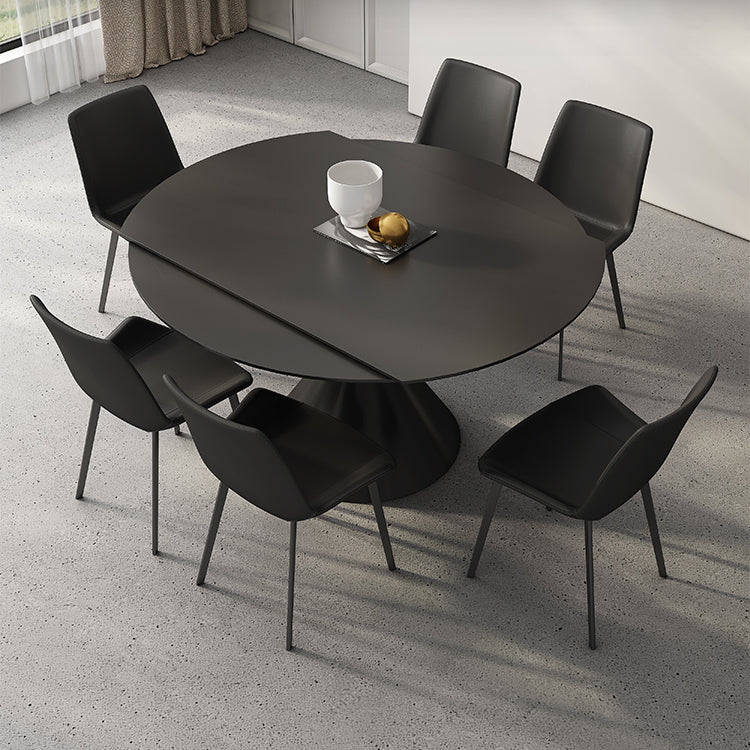 1/5/7/9 Pieces Sintered Stone Top Drop Leaf Dining Set for Home