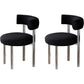 Contemporary Upholstered and Acrylic Dining Side Chair for Kitchen Black 2 Piece Set Clearhalo 'Dining Chairs' 'Dining Tables & Seating' 'dining_chair' 'furn' 'furn_dining_chair' 'Furniture' 'Kitchen & Dining Furniture' 7733236