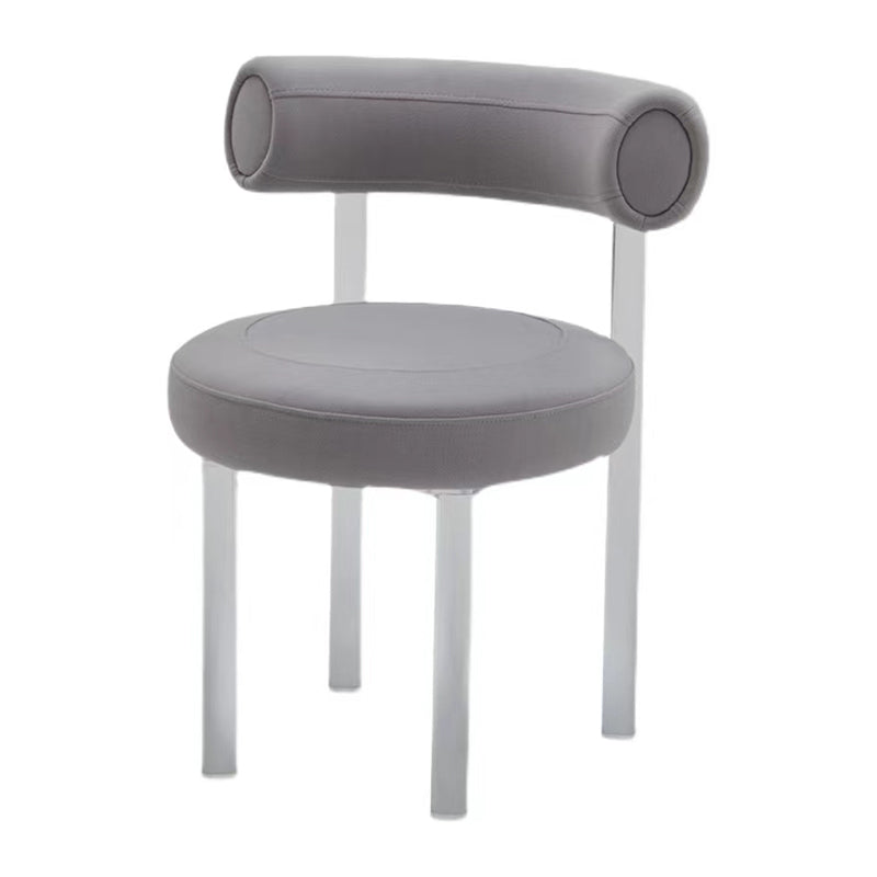 Contemporary Upholstered and Acrylic Dining Side Chair for Kitchen Clearhalo 'Dining Chairs' 'Dining Tables & Seating' 'dining_chair' 'furn' 'furn_dining_chair' 'Furniture' 'Kitchen & Dining Furniture' 7733243