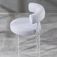 Contemporary Upholstered and Acrylic Dining Side Chair for Kitchen Clearhalo 'Dining Chairs' 'Dining Tables & Seating' 'dining_chair' 'furn' 'furn_dining_chair' 'Furniture' 'Kitchen & Dining Furniture' 7733253