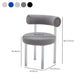 Contemporary Upholstered and Acrylic Dining Side Chair for Kitchen Clearhalo 'Dining Chairs' 'Dining Tables & Seating' 'dining_chair' 'furn' 'furn_dining_chair' 'Furniture' 'Kitchen & Dining Furniture' 7733265