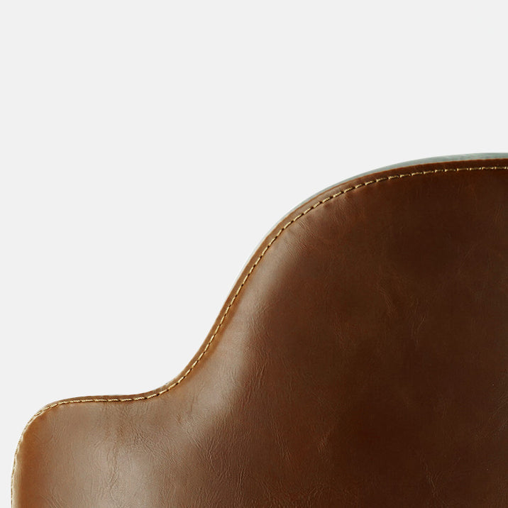 Faux Leder und Metall zeitgenössische Ess- und Akzentstühle