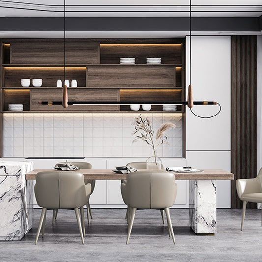 Zeitgenössische künstliche Lederarm -Speisen und Akzentstühle in Grau