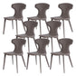 Contemporary Faux Leather Dining and Accent Chairs for Kitchen Grey 8 Piece Set Clearhalo 'Dining Chairs' 'Dining Tables & Seating' 'dining_chair' 'furn' 'furn_dining_chair' 'Furniture' 'Kitchen & Dining Furniture' 7733348