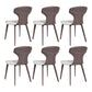 Contemporary Faux Leather Dining and Accent Chairs for Kitchen Beige Gray 6 Piece Set Clearhalo 'Dining Chairs' 'Dining Tables & Seating' 'dining_chair' 'furn' 'furn_dining_chair' 'Furniture' 'Kitchen & Dining Furniture' 7733363