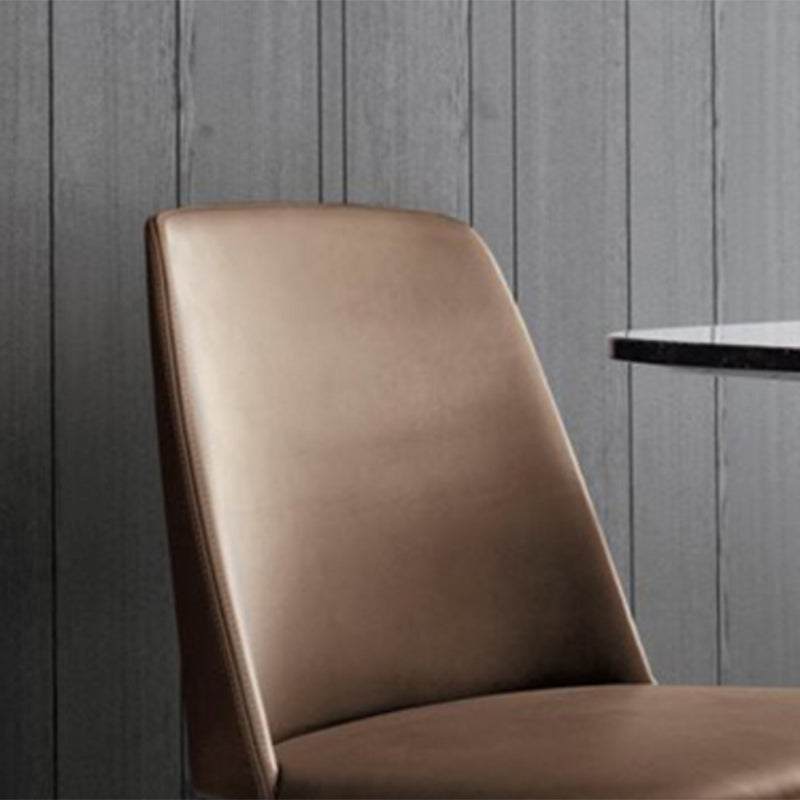 Brown and Black Contemporary Upholstered Dining and Accent Chairs Clearhalo 'Dining Chairs' 'Dining Tables & Seating' 'dining_chair' 'furn' 'furn_dining_chair' 'Furniture' 'Kitchen & Dining Furniture' 7733377