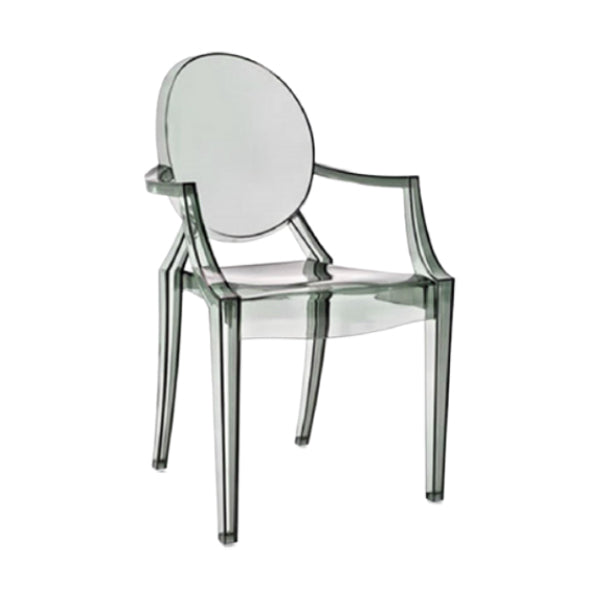 Zeitgenössischer Esszimmer Plastik König Louis Back Essstuhl