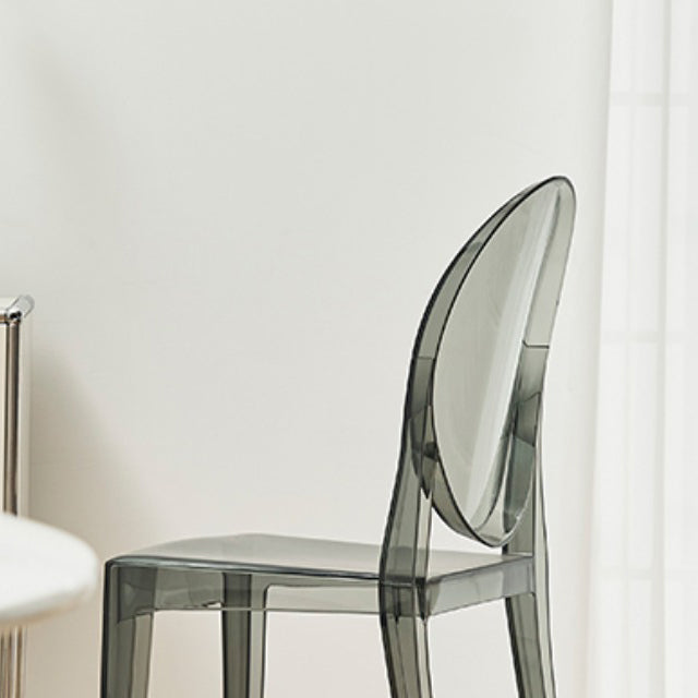 Zeitgenössischer Esszimmer Plastik König Louis Back Essstuhl