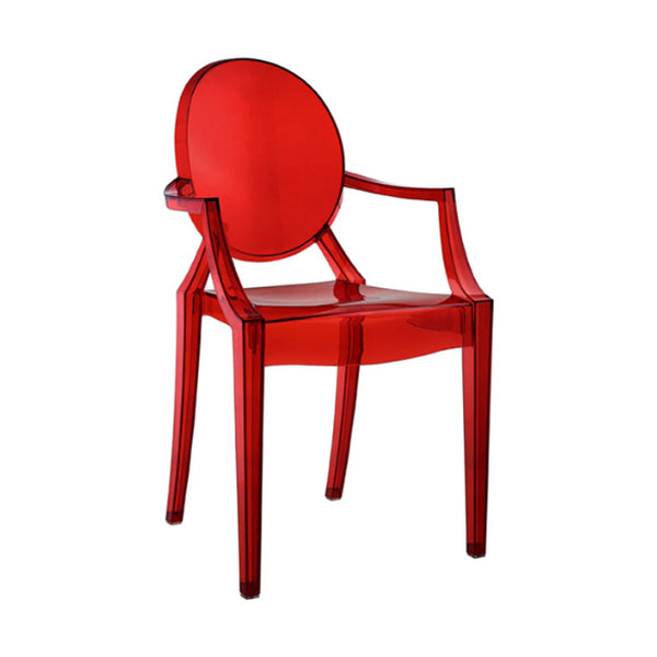 Zeitgenössischer Esszimmer Plastik König Louis Back Essstuhl