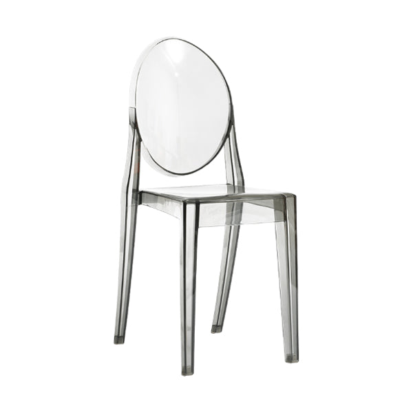 Zeitgenössischer Esszimmer Plastik König Louis Back Essstuhl