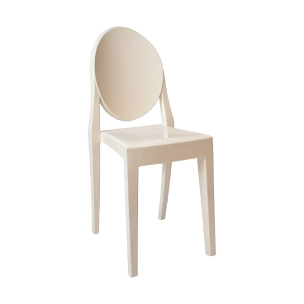 Zeitgenössischer Esszimmer Plastik König Louis Back Essstuhl