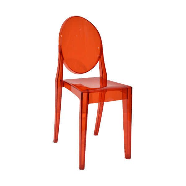 Zeitgenössischer Esszimmer Plastik König Louis Back Essstuhl