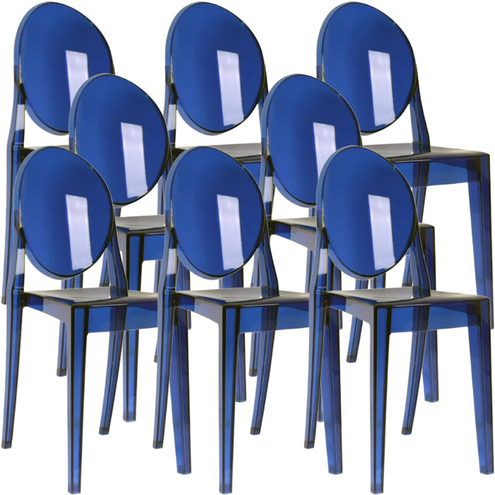 Zeitgenössischer Esszimmer Plastik König Louis Back Essstuhl