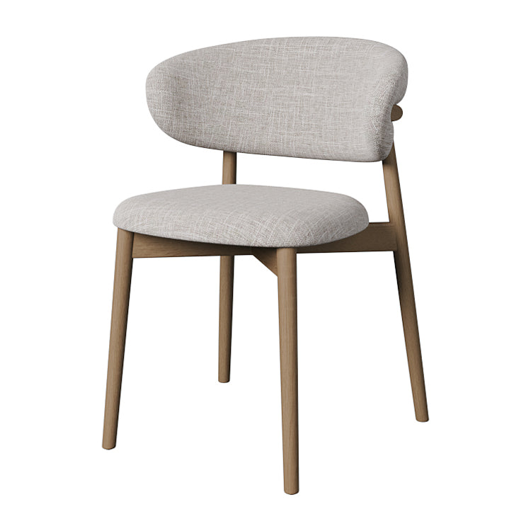 Esszimmer zeitgenössischer gepolsterter offener Essneitenstuhl