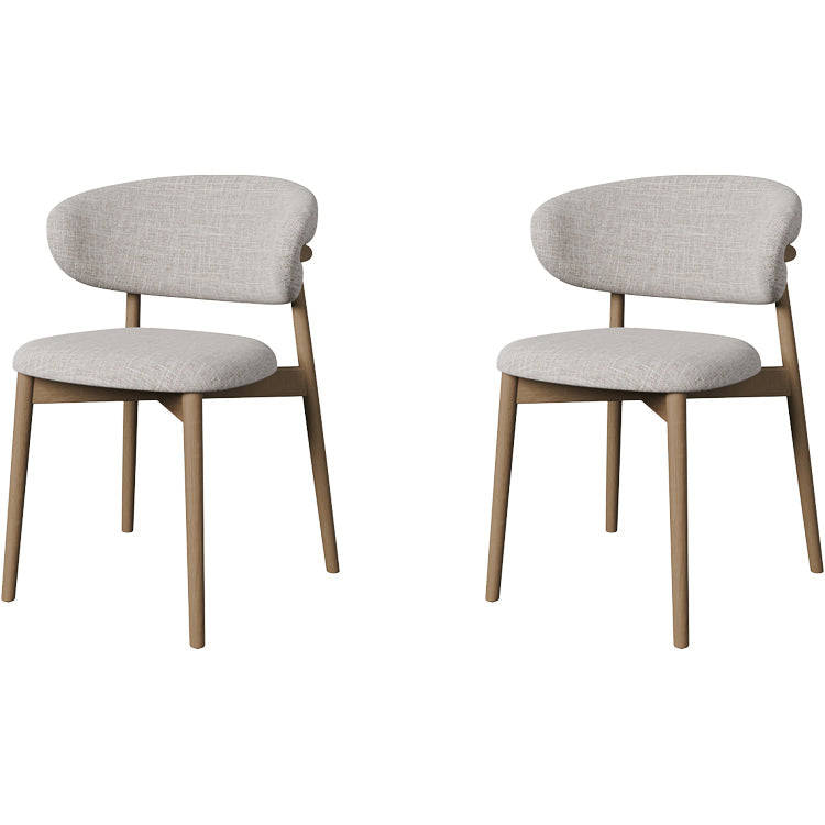 Esszimmer zeitgenössischer gepolsterter offener Essneitenstuhl