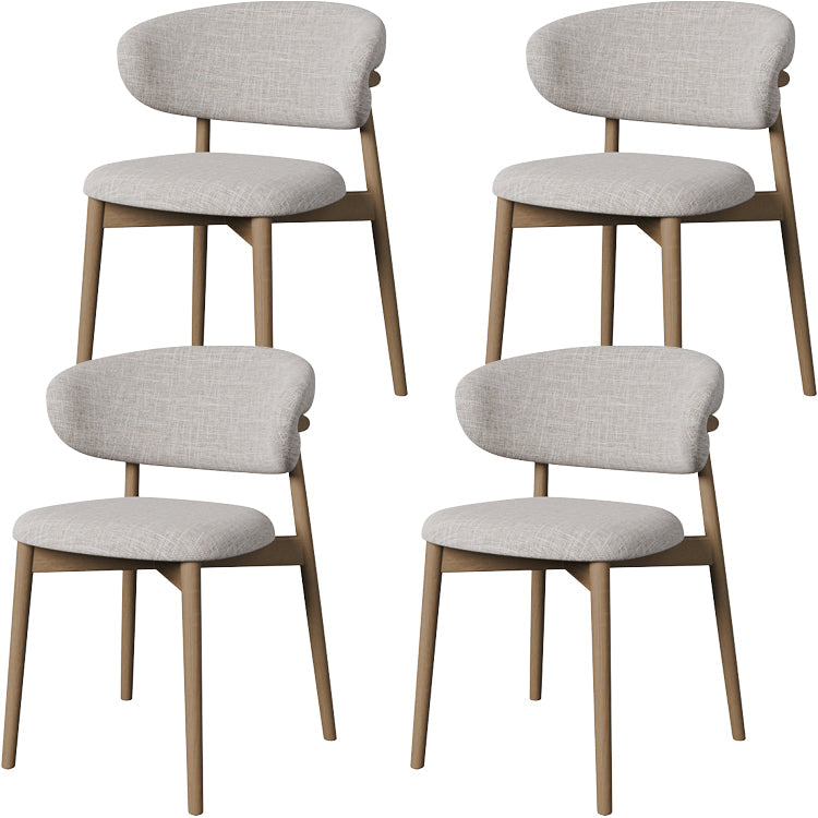 Esszimmer zeitgenössischer gepolsterter offener Essneitenstuhl