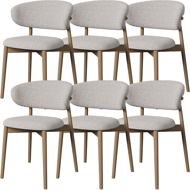 Esszimmer zeitgenössischer gepolsterter offener Essneitenstuhl