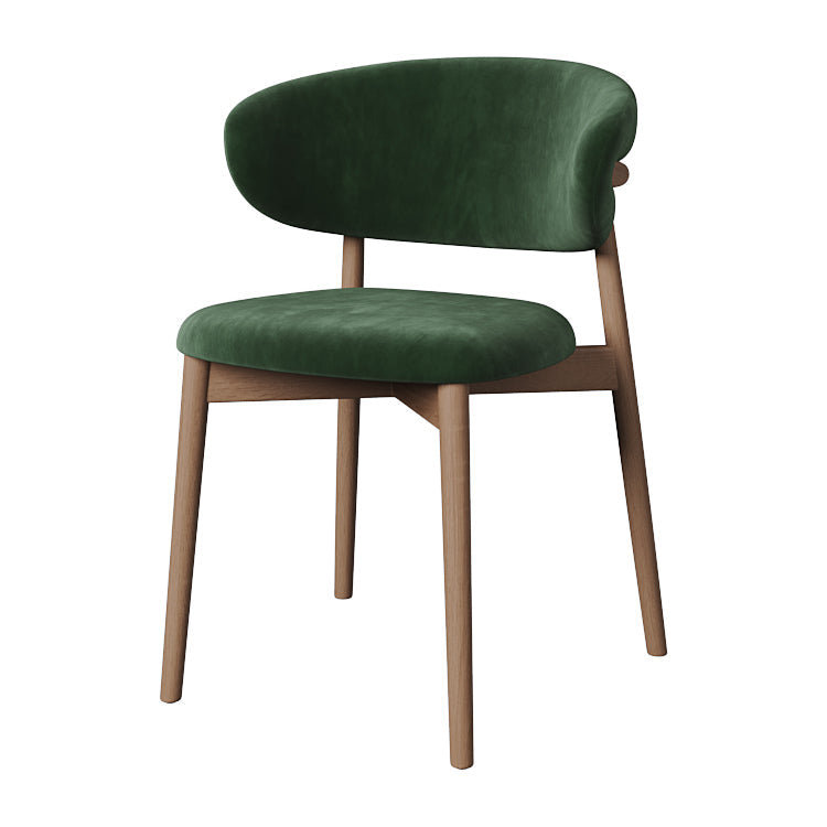 Esszimmer zeitgenössischer gepolsterter offener Essneitenstuhl