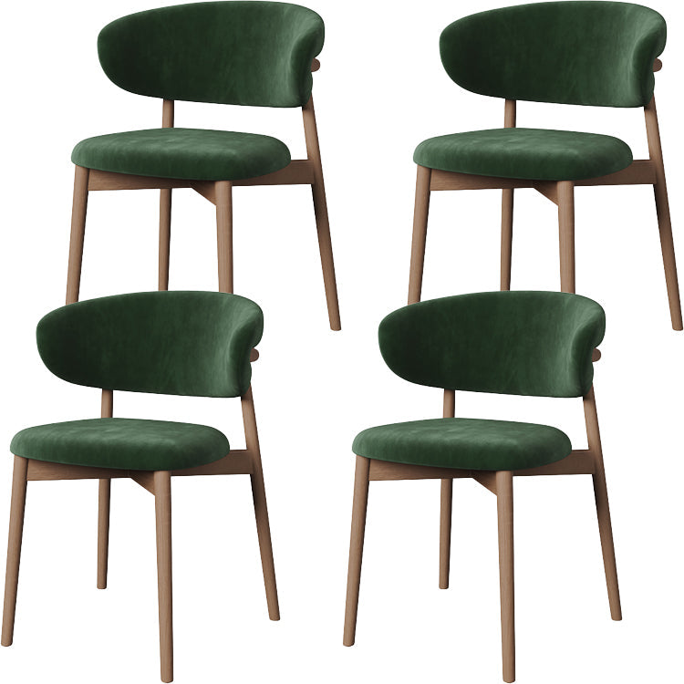 Esszimmer zeitgenössischer gepolsterter offener Essneitenstuhl